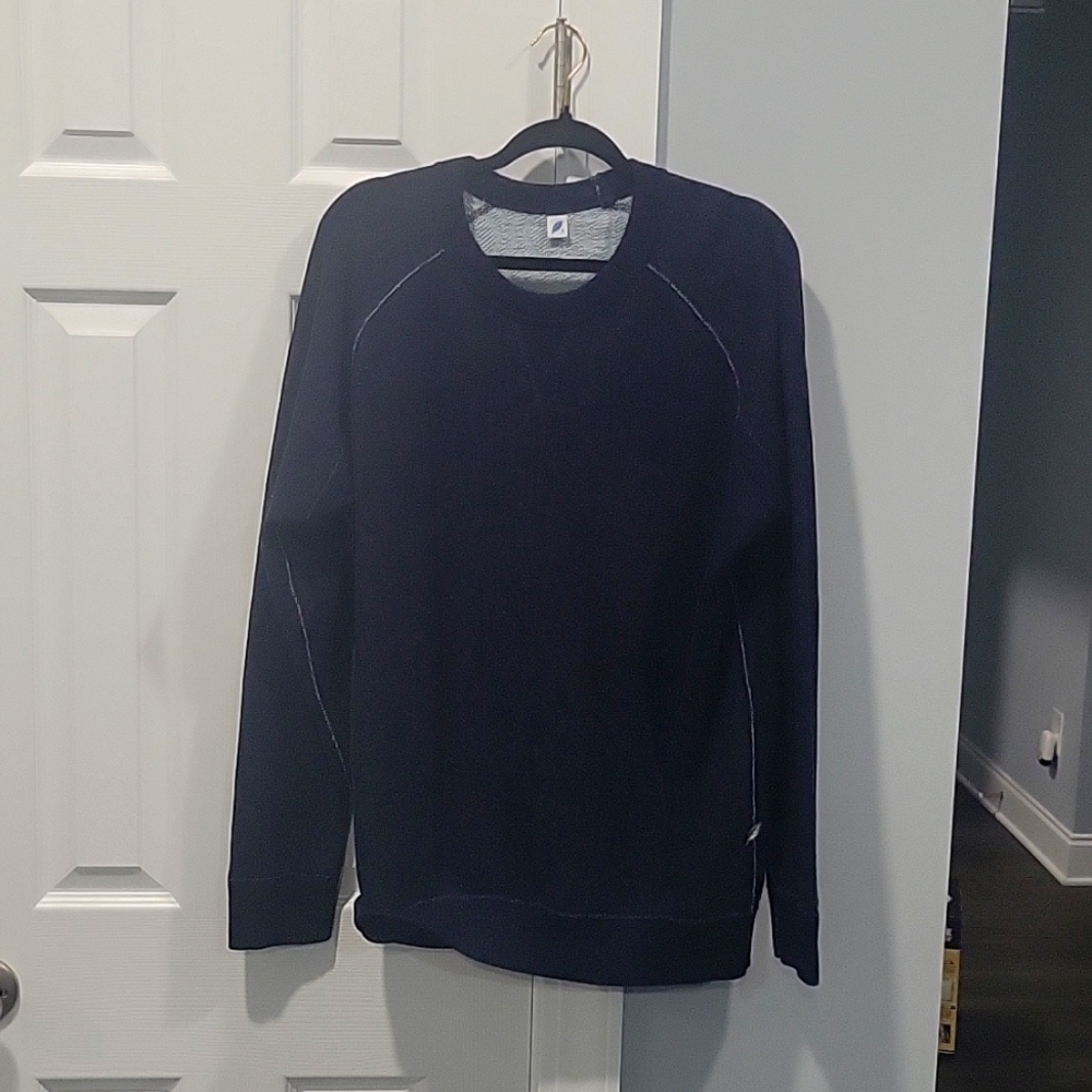 Pure blue japan cotton sweat shirt Blue size large
